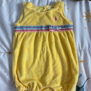 Baby girl polo onesie worn once